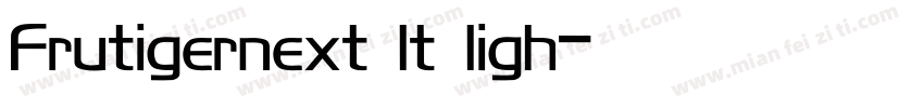 Frutigernext lt ligh字体转换